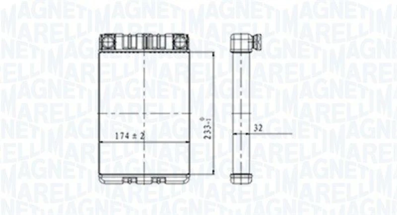 Image of MAGNETI MARELLI Heater matrix MAGNETI MARELLI 350218428000