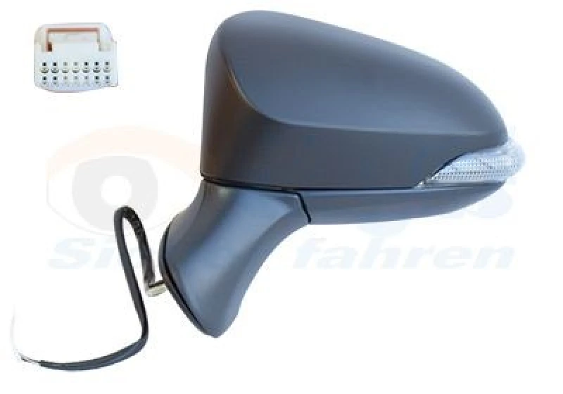 Image of VAN WEZEL Wing mirror VAN WEZEL 5422817