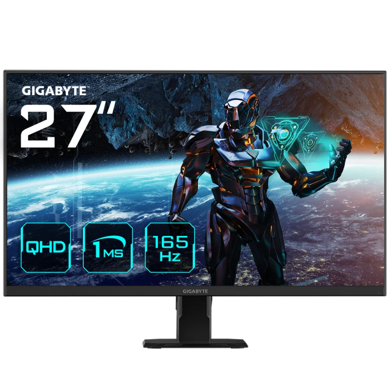 Image of Gigabyte GS27Q 27" QHD Gaming Monitor - 2560 x 1440. 165Hz. 1ms.