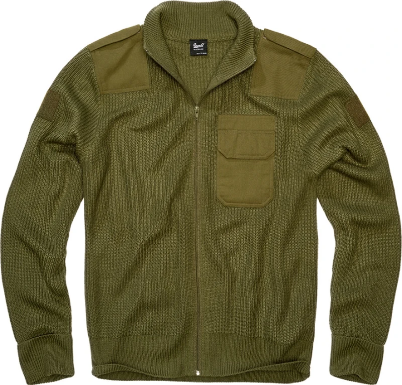 Image of Brandit BW Cardigan, knit jacket , color: Olive , size: 3XL