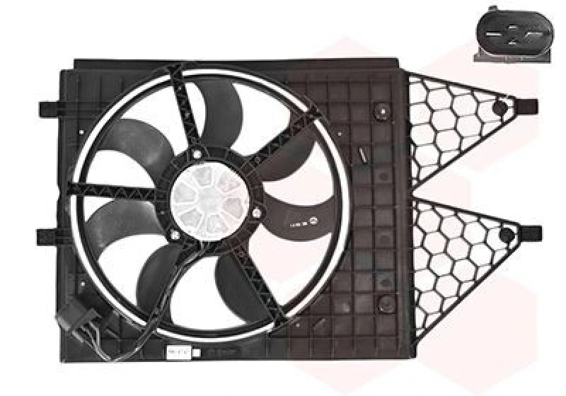 Image of VAN WEZEL Fan, radiator VAN WEZEL 5814747