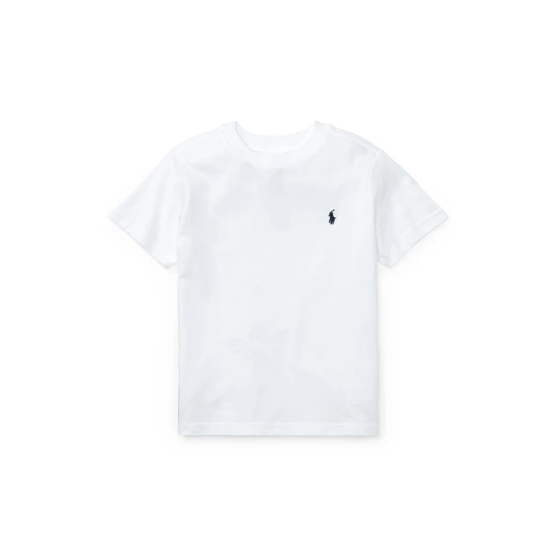 Image of Polo Ralph Lauren Boys' Regular Fit Short Sleeve T-Shirt White male 4 Yrs