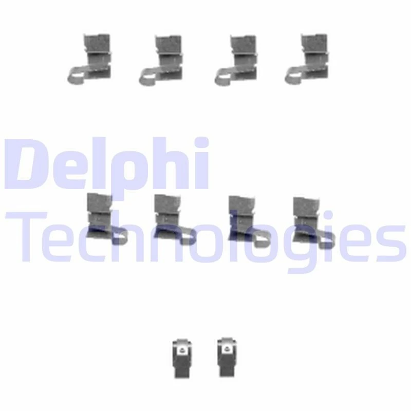 Image of DELPHI Brake pad fitting kit DELPHI LX0432