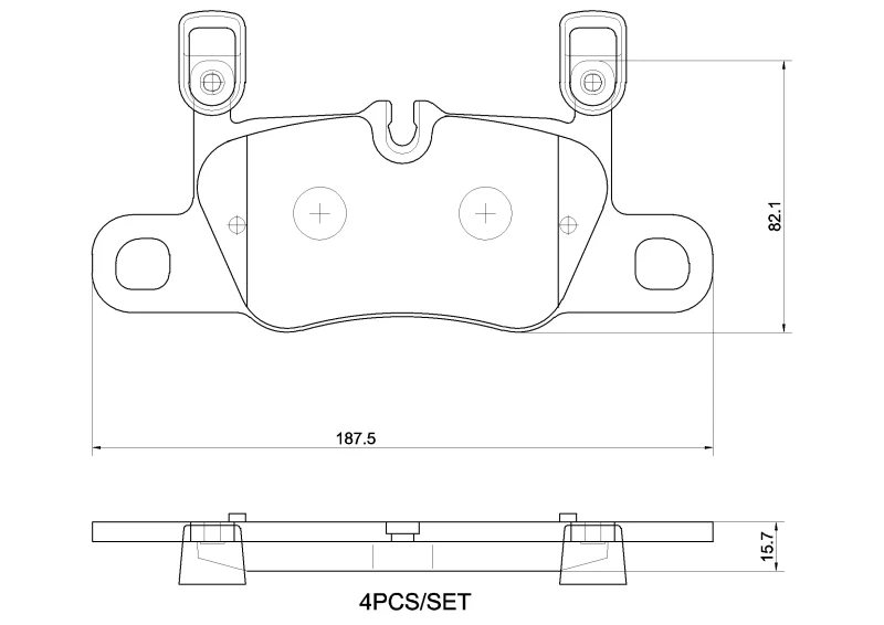 Image of BREMBO Brake pad set BREMBO P 65 056