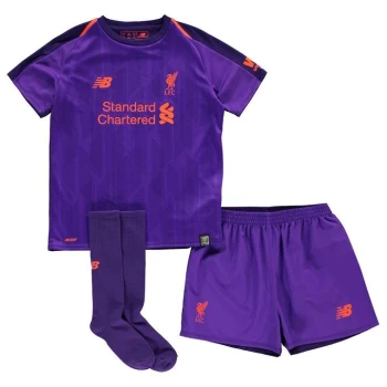 Image of New Balance Liverpool Away Mini Kit 2018 2019 - Purple