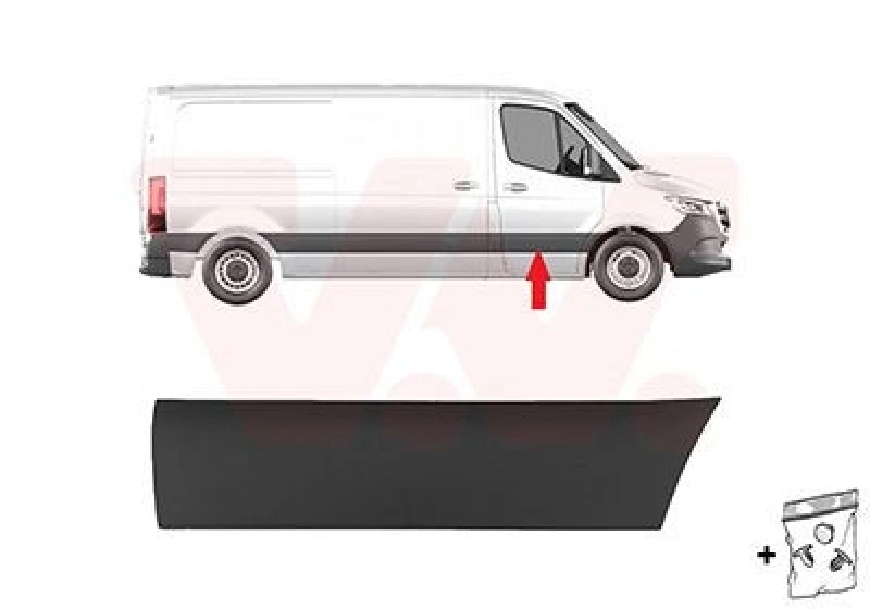 Image of VAN WEZEL Door moulding trim VAN WEZEL 2973404