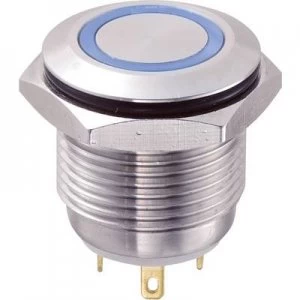 Image of TRU COMPONENTS GQ16F 10EJB12V Tamper proof pushbutton 48 Vdc 2 A 1 x OffOn IP65 momentary