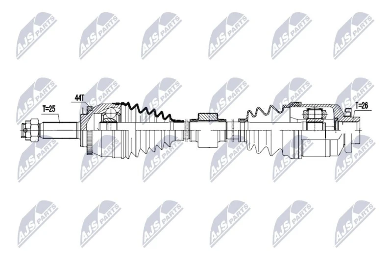 Image of NTY Drive shaft NTY NPW-HY-647
