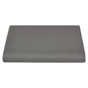 Image of Belledorm Sateen Flat Sheet (Double) (Platinum Grey)
