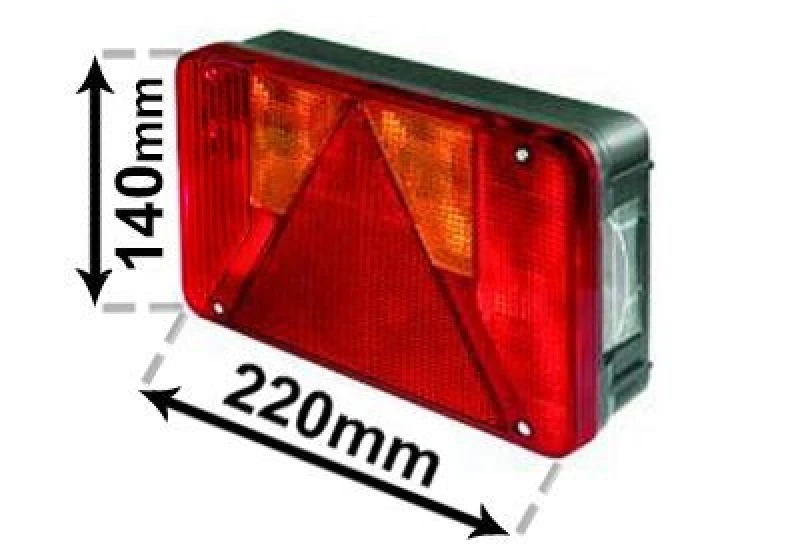 Image of VAN WEZEL Rear light cluster VAN WEZEL 9902925