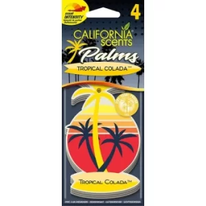 image of California Car Scents Tropical Colada Car Air freshener (Case Of 4)