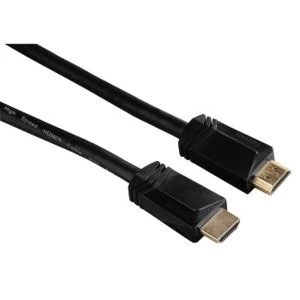 Image of Hama High-Speed HDMI cable Plug - Plug, Ethernet, gold-plated, 0.3 m