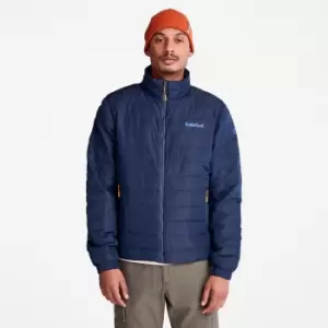 Image of Timberland Axis Peak Water-repellent Jacket For Men In Navy Dark Blue, Size L