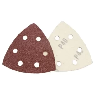 Image of Draper Delta Sanding Sheets with Hook and Loop, 93mm, Assorted Grit (Pack of 10)