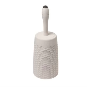 Image of Addis Rattan Toilet Brush Holder Set