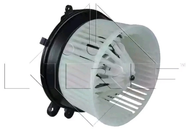 Image of NRF 34009 Blower Motor for left-hand drive vehicles, with integrated regulator Interior Blower (2669)