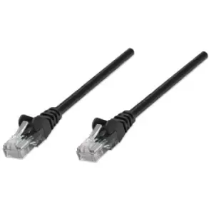 Image of Intellinet Network Patch Cable Cat5e 20m Black CCA U/UTP PVC RJ45 Gold Plated Contacts Snagless Booted Lifetime Warranty Polybag