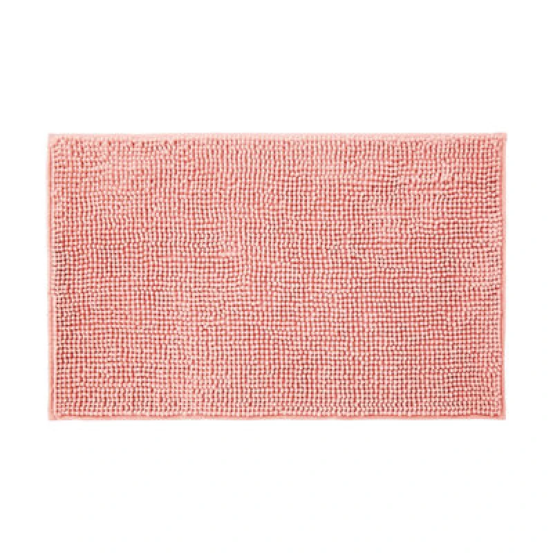 Image of Allure Bath Fashions Chenille Bobble Bath Mat Non Slip 50 X 80Cm - Blush Pink