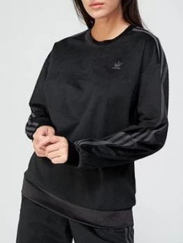 Image of Adidas Originals Comfy Cords Sweatshirt - Black
