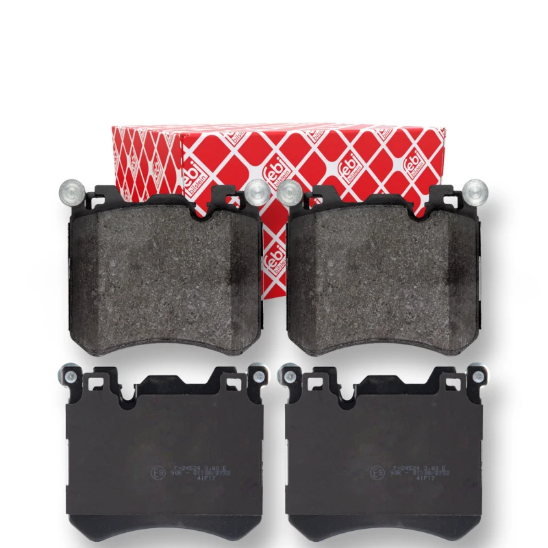 Image of FEBI BILSTEIN 116033 Brake pad set Front Axle, prepared for wear warning indicator Brake Pad Set,disc brake (402)