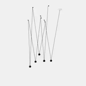 Image of Punto Multiple Surface LED Cluster Pendant Light Black IP20 18.5W 3000K