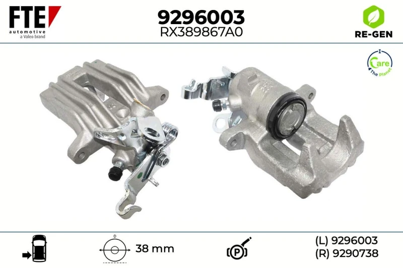 Image of Brake caliper FTE 9296003