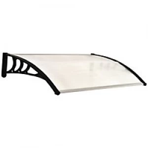 image of OutSunny Door Canopy Clear Water proof Outdoors 1260 mm x 390 mm x 65 mm