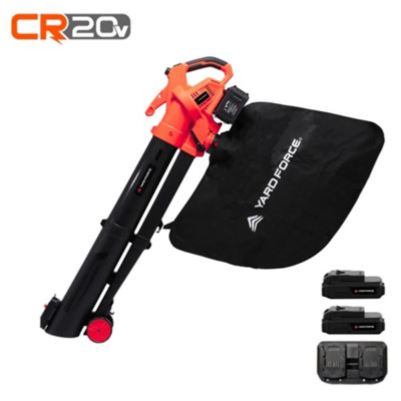 Image of Yard Force Lb C20C 40V (2X20V) Cordless Blower & Vacuum With Large 45L Collection Bag And 15:1 Mulching Ratio