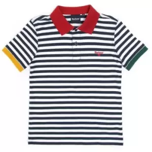 image of Barbour Boys Earle Polo Shirt - Blue