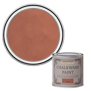 image of Rust-Oleum Chalkwash Terracotta Flat matt Emulsion Paint 125ml