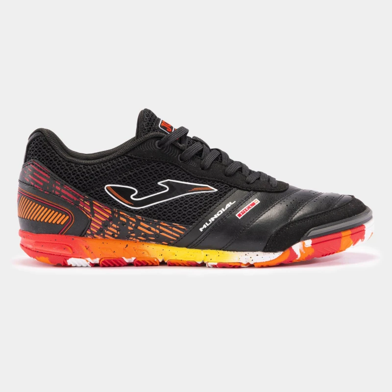 Image of Joma Mundial Leather Indoor Football Trainers Indoor Football Boots 6 (40) Black 26804341260
