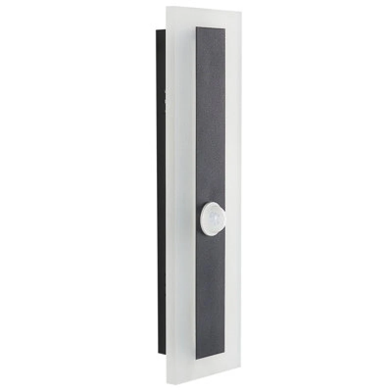 Image of Beliani Outdoor LED Wall Light Savane With Motion Sensor Black