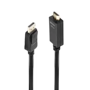 Image of Lindy 5m DisplayPort to HDMI 10.2G Cable