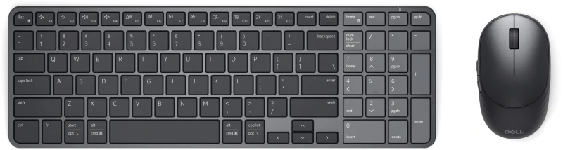 Image of Dell DELL Pro 7 KM746 keyboard Mouse included Universal RF Wireless + Bluetooth QWERTY UK English Graphite KM746-BLK-UK
