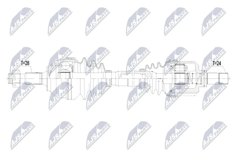Image of NTY Drive shaft NTY NPW-CT-177
