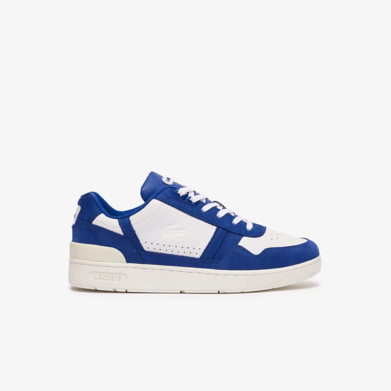Image of Lacoste T-Clip Trainers - White blue White blue 8.5