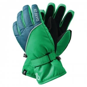 image of Dare2B Mischievous II Water Repellent Ski Gloves - VivGrn/DkDen