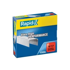 image of Rapid SuperStrong Staples 917 1000 - Outer carton of 5