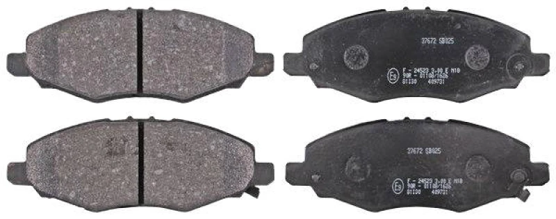 Image of A.B.S. 37672 Brake pad set with acoustic wear warning Brake Pad Set,disc brake (402)