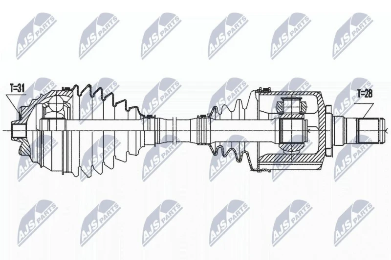 Image of NTY Drive shaft NTY NPW-BM-186