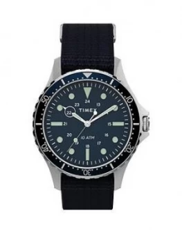 Image of Timex Timex Navi Xl Blue 41Mm Dial Blue Nato Strap Watch
