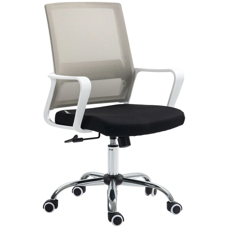 Image of Vinsetto Mesh Office Chair Desk Chair w/ Swivel Seat Adjustable Height Black TJ Hughes 5056602927172