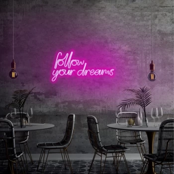 Image of Follow Your Dreams - Pink Pink Wall Lamp