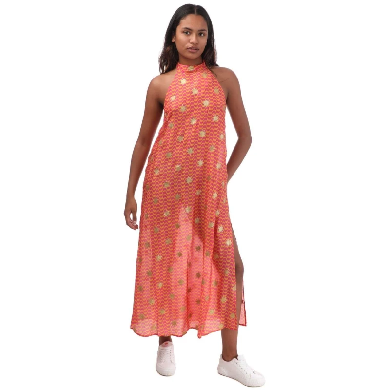 Image of Sundress Chloe Long Dress - Orange Orange 8