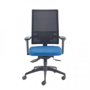 image of Cappela Agility High Back Mesh Posture Blue Chair KF73884