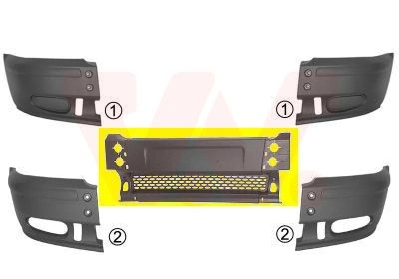 Image of VAN WEZEL Bumper VAN WEZEL 1898570
