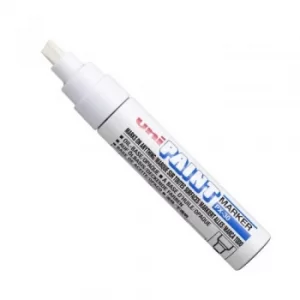 Image of Original Uni PX 30 Paint Marker Chisel Tip Broad Line Width 4.0 8.5mm White Pack of 6