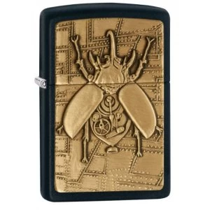 image of Zippo Steampunk Beetle Black Matte Finish Windproof Lighter