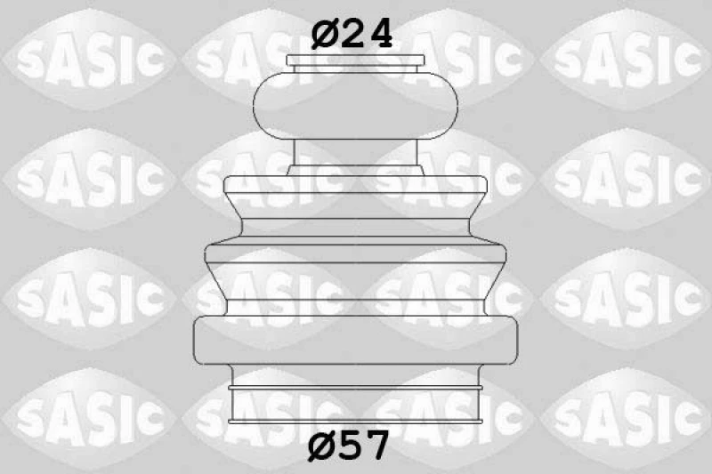 Image of CV boot kit, drive shaft SASIC 1906152