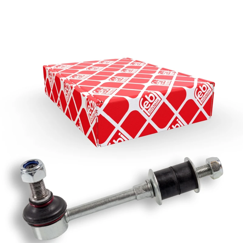 Image of FEBI BILSTEIN 34665 Anti-roll bar link OE Turbo NEW, Front Axle Right Steel Link Stabiliser (3229)